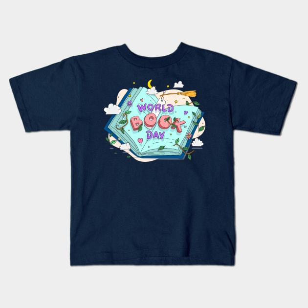 World Book Day Kids T-Shirt by Mako Design 